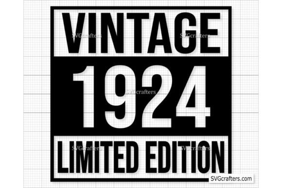 Download Vintage 1924 Png Svg, 98th Birthday Svg - Premium Bundle