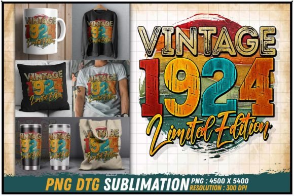 Download Vintage 1924 Limited Edition Retro Round - 1924 Collection