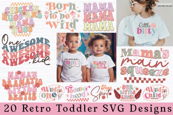 Download Retro Toddler Funny Kids SVG Bundle - Funny Collection